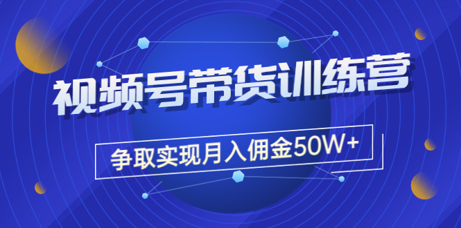 【副业项目3707期】视频号直播带货教程，教你如何实现月入佣金50W+（课程+资料+工具）-悠闲副业网