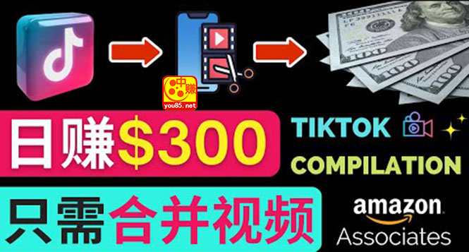 【副业项目3813期】搬运Tiktok短视频到Youtube赚钱，只需下载，合并视频，日赚300美元-悠闲副业网