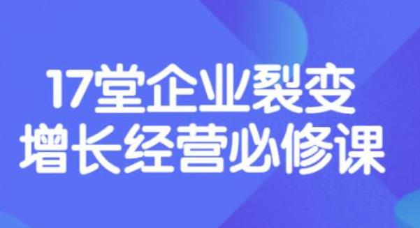 【副业项目3838期】张琦《盈利增长17堂必修课》企业裂变增长的经营智慧，带你了解增长的本质-悠闲副业网