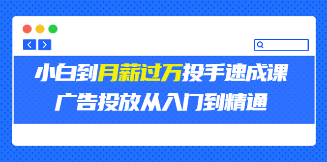 【副业项目3850期】月薪过万投手广告投放教学：广告投放从入门到精通，教你付费广告怎么投放-悠闲副业网