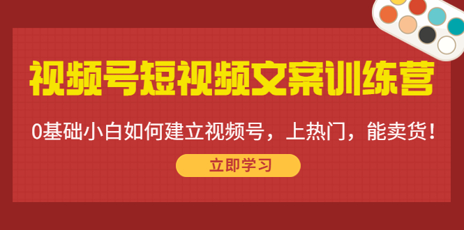 【副业项目4549期】视频号短视频文案训练营：0基础小白如何建立视频号，上热门，能卖货-悠闲副业网