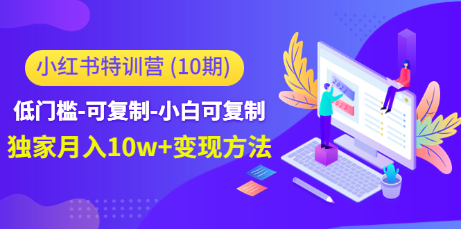 【副业项目4798期】小红书特训营（第10期）低门槛-可复制-小白可复制-独家月入10w+变现方法-悠闲副业网