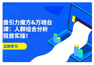 【副业项目4944期】达摩盘引力魔方&万相台投放课：人群组合分析，高效投放实操-悠闲副业网