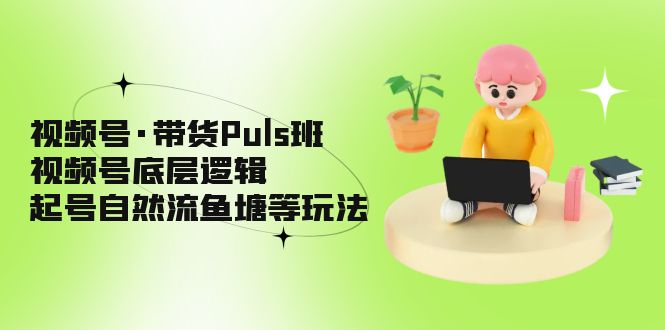 【副业项目5206期】视频号·带货Puls班，视频号底层逻辑，起号自然流鱼塘等玩法-悠闲副业网