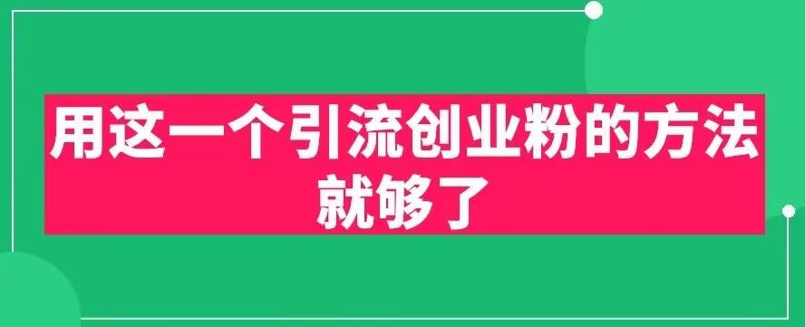 【副业项目6342期】用这一个引流创业粉的方法就够了，PPT短视频引流创业粉【揭秘】-悠闲副业网