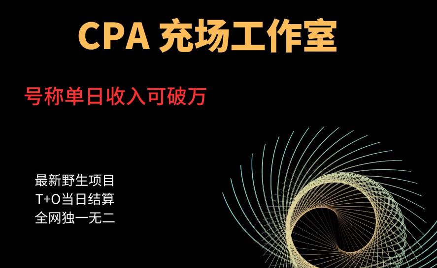 【副业项目6075期】cpa充场工作室，号称单日收入10000+（揭秘）-悠闲副业网