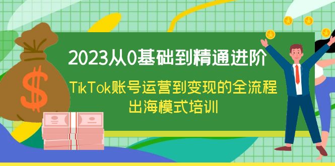 【副业项目6364期】2023从0基础到精通进阶，TikTok账号运营到变现的全流程出海模式培训-悠闲副业网