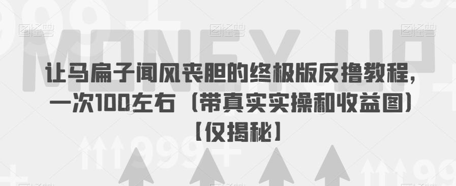 【副业项目6849期】让马扁子闻风丧胆的终极版反撸教程，一次100左右（带真实实操和收益图）【仅揭秘】-悠闲副业网