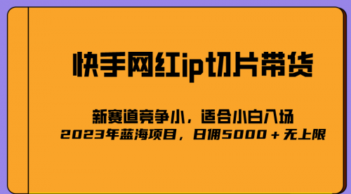 【副业项目7037期】2023爆火的快手网红IP切片，号称日佣5000＋的蓝海项目，二驴的独家授权-悠闲副业网