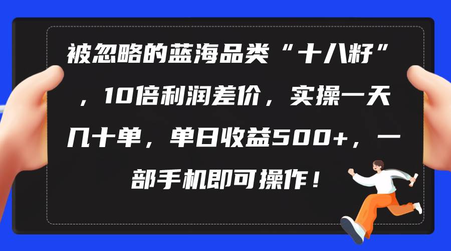 被忽略的蓝海品类“十八籽”，10倍利润差价，实操一天几十单 单日收益500+-悠闲副业网