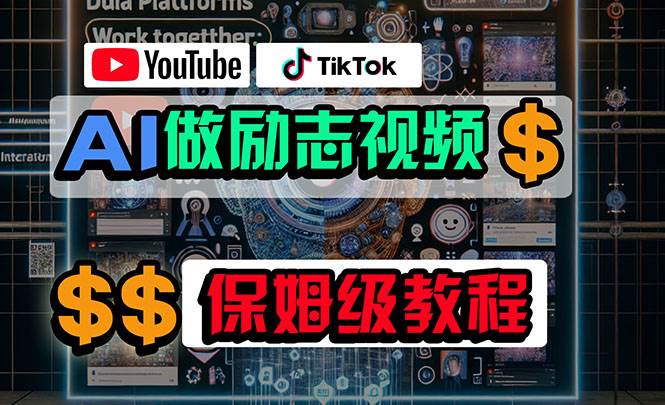 利用AI制作励志视频，在YouTube和TikTok赚钱，小白可做（附工具）-悠闲副业网