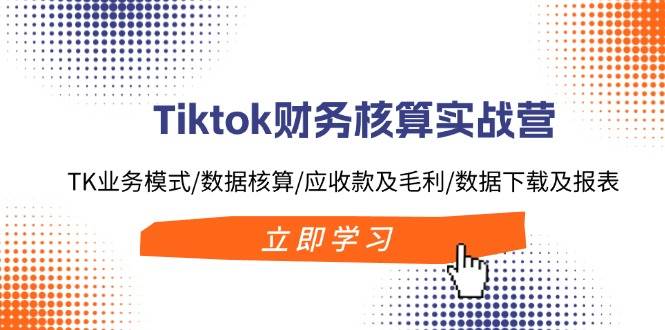 Tiktok财务核算实战营：TK业务模式/数据核算/应收款及毛利/数据下载及报表插图